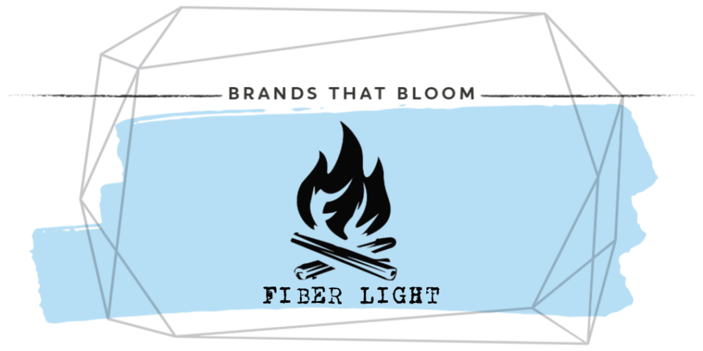 Fiber Light FireStarter Brands that Bloom light blue