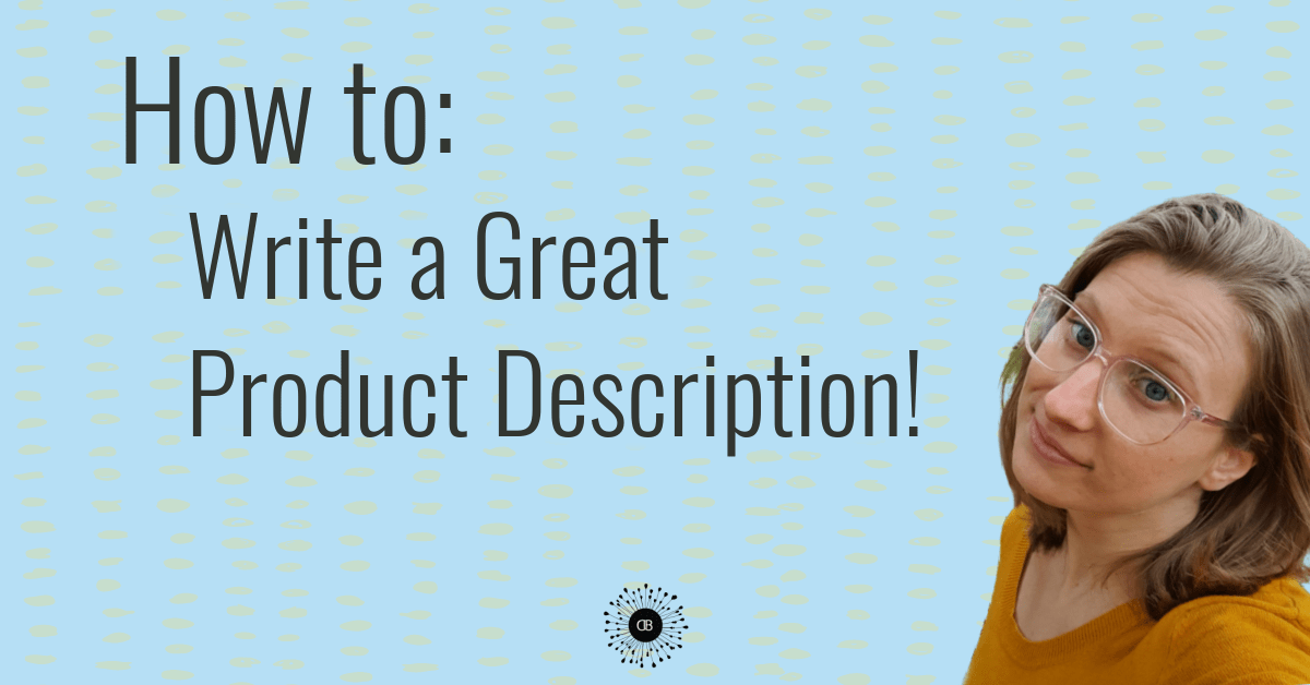 how to write a good product description